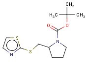 2-(THIAZOL-2-YLSULFANYLMETHYL)-PYRROLIDINE-1-CARBOXYLIC ACID TERT-BUTYL ESTER