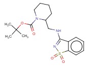 2-[(1,1-DIOXO-1H-1LAMBDA*6*-BENZO[D]ISOTHIAZOL-3-YLAMINO)-METHYL]-PIPERIDINE-1-CARBOXYLIC ACID TERT-BUTYL ESTER