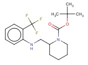 1-<span class='lighter'>哌啶</span>羧酸,2-[[[2-(三氟甲基)苯基]<span class='lighter'>氨基</span>]甲基]-, 1,1-二甲基乙基酯