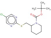 2-(5-CHLORO-PYRIMIDIN-2-YLSULFANYLMETHYL)-PIPERIDINE-1-CARBOXYLIC ACID TERT-BUTYL ESTER