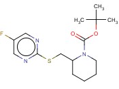 2-(5-FLUORO-PYRIMIDIN-2-YLSULFANYLMETHYL)-PIPERIDINE-1-CARBOXYLIC ACID TERT-BUTYL ESTER