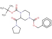 1-BOC-4-CBZ-2-(PYRROLIDINE-1-CARBONYL)PIPERAZINE