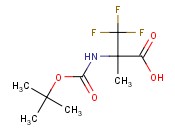 2-[(tert-Butoxycarbonyl)amino]-3,3,3-<span class='lighter'>trifluoro</span>-2-methylpropanoic acid