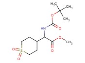 METHYL 2-(<span class='lighter'>BOC-AMINO</span>)-2-(1,1-DIOXO-4-TETRAHYDROTHIOPYRANYL)ACETATE