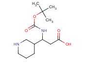 3-(<span class='lighter'>叔</span>-<span class='lighter'>丁</span>氧基<span class='lighter'>羰基</span><span class='lighter'>氨基</span>)-3-(3-哌啶基)丙酸