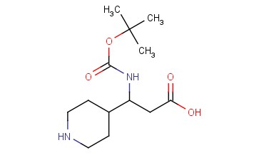<span class='lighter'>3-N-BOC-AMINO-3-PIPERIDIN-4-YLPROPIONIC</span> ACID