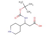 3-N-<span class='lighter'>BOC-AMINO</span>-3-PIPERIDIN-4-YLPROPIONIC ACID