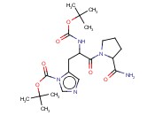 1H-IMIDAZOLE-1-CARBOXYLIC ACID, 5-((3-(2-AMINOCARBONYL-1-PYRROLIDINYL)-2-(((1,1-DIMETHYL)OXOPROPOXY)AMINO)-3-OXO)PROPYL)-, ((1,1-DIMETHYL)ETHYL)ESTER