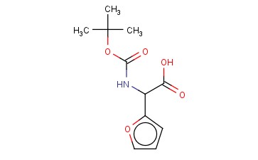 <span class='lighter'>TERT-BUTOXYCARBONYLAMINO-FURAN-2-YL-ACETIC</span> ACID