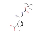 5-((1S)-1-AMINO-2-[(TERT-BUTOXY)CARBONYLAMINO]ETHYL)-<span class='lighter'>2-BROMOBENZOIC</span> ACID