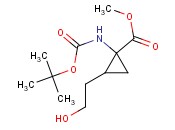 CYCLOPROPANECARBOXYLIC ACID, 1-[[(1,1-DIMETHYLETHOXY)CARBONYL]AMINO]-2-(2-HYDROXYETHYL)-, METHYL ESTER