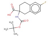 2-(<span class='lighter'>BOC-AMINO</span>)-6-FLUORO-1,2,3,4-TETRAHYDRO-NAPHTHALENE-2-CARBOXYLIC ACID