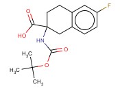 2-(BOC-<span class='lighter'>AMINO</span>)-6-FLUORO-1,2,3,4-TETRAHYDRO-<span class='lighter'>NAPHTHALENE-2-CARBOXYLIC</span> ACID