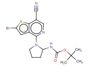 TERT-BUTYL N-(1-[2-BROMO-7-CYANOTHIENO[3,2-C]PYRIDIN-4-YL]PYRROLIDIN-2-YL)CARBAMATE