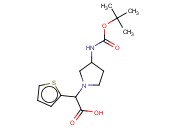 1-<span class='lighter'>吡咯烷</span>乙酸,3-[[(1,1-二<span class='lighter'>甲基</span>乙氧基)羰基]氨基]-a-2-噻嗯基-