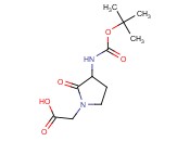 2-(3-(<span class='lighter'>TERT-BUTOXYCARBONYLAMINO</span>)-2-OXOPYRROLIDIN-1-YL)ACETIC ACID