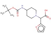 2-(4-Boc-<span class='lighter'>氨基</span><span class='lighter'>哌啶</span>-1-基)-2-(呋喃-2-基)乙酸