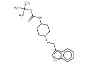 1-N-(3'-INDOLE)ETHYL-4-BOC-<span class='lighter'>AMINOPIPERIDINE</span>