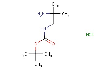 1-N-BOC-2-<span class='lighter'>METHYLPROPANE-1,2-DIAMINE</span> HYDROCHLORIDE