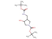 4-<span class='lighter'>叔</span><span class='lighter'>丁</span><span class='lighter'>氧</span><span class='lighter'>羰基</span>氨甲基-1-N-<span class='lighter'>叔</span><span class='lighter'>丁</span><span class='lighter'>氧</span><span class='lighter'>羰基</span>吡咯烷-3-醇