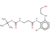 TERT-BUTYL (3-((2-BROMO-6-((2-HYDROXYETHYL)AMINO)PHENYL)AMINO)-3-OXOPROPYL)CARBAMATE
