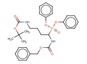 TERT-BUTYL N-(4-BENZYLOXYCARBONYLAMINO-4-DIPHENOXYPHOSPHORYL-BUTYL)CARBAMATE