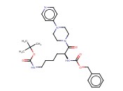 CARBAMIC ACID, N-[(1S)-5-[[(1,1-DIMETHYLETHOXY)CARBONYL]AMINO]-1-[[4-(4-PYRIDINYL)-1-PIPERAZINYL]CARBONYL]PENTYL]-, PHENYLMETHYL ESTER