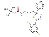 CARBAMIC ACID, [3-[5-(2,5-DIFLUOROPHENYL)-2,3-DIHYDRO-2-PHENYL-1,3,4-THIADIAZOL-2-YL]PROPYL]-, 1,1-DIMETHYLETHYL ESTER