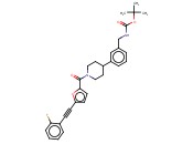 TERT-BUTYL 3-(1-(5-((2-FLUOROPHENYL)ETHYNYL)FURAN-2-CARBONYL)PIPERIDIN-4-YL)BENZYLCARBAMATE