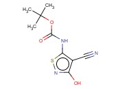 <span class='lighter'>TERT-BUTYL</span> 4-CYANO-3-HYDROXYISOTHIAZOL-5-<span class='lighter'>YLCARBAMATE</span>