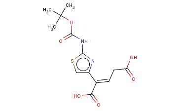 2-(2-叔丁氧羰基<span class='lighter'>氨基</span>噻唑-4-基)-2-戊烯二<span class='lighter'>酸</span>