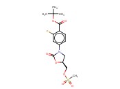 S-3-(4-T-BUTYLOXYCARBONYL-3-FLUOROPHENYL)-5-METHYLSULFONYLOXYMETHYL-OXAZOLIDIN-2-ONE
