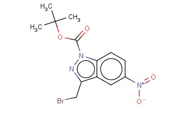 1H-INDAZOLE-1-CARBOXYLIC ACID, 3-(BROMOMETHYL)-5-NITRO-, 1,1-DIMETHYLETHYL ESTER