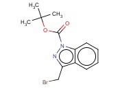 1H-INDAZOLE-1-<span class='lighter'>CARBOXYLIC</span> ACID, 3-(BROMOMETHYL)-, 1,1-DIMETHYLETHYL <span class='lighter'>ESTER</span>