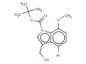 N-BOC-4-BROMO-3-(HYDROXYMETHYL)-7-<span class='lighter'>METHOXYINDOLE</span>