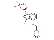 4-BENZYLOXY-3-<span class='lighter'>BROMOINDOLE</span>, N-BOC PROTECTED