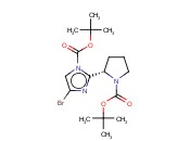 1H-IMIDAZOLE-1-CARBOXYLIC ACID, 4-BROMO-2-[(2S)-1-[(1,1-DIMETHYLETHOXY)CARBONYL]-2-PYRROLIDINYL]-, 1,1-DIMETHYLETHYL ESTER