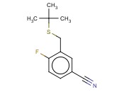 3-[(TERT-BUTYLSULFANYL)METHYL]-<span class='lighter'>4-FLUOROBENZONITRILE</span>