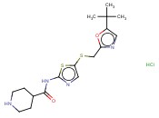 N-[5-[[[5-(1,1-DIMETHYLETHYL)-2-OXAZOLYL]METHYL]THIO]-2-THIAZOLYL]-4-PIPERIDINECARBOXAMIDE HYDROCHLORIDE