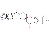 2'-TERT-BUTYL-1-(1H-INDAZOLE-5-CARBONYL)-2'H-SPIRO[PIPERIDINE-4,5'-PYRANO[3,2-C]PYRAZOL]-7'(6'H)-ONE