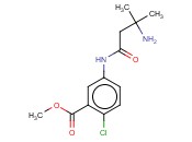 METHYL 5-(3-AMINO-3-METHYLBUTANAMIDO)-<span class='lighter'>2-CHLOROBENZOATE</span>
