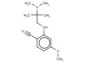 2-([2-(DIMETHYLAMINO)-2-METHYLPROPYL]AMINO)-<span class='lighter'>4-METHOXYBENZONITRILE</span>