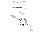 2-[2-(DIMETHYLAMINO)-2-METHYLPROPOXY]-<span class='lighter'>4-METHOXYBENZONITRILE</span>