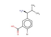 5-((1S)-1-AMINO-2-METHYLPROPYL)-<span class='lighter'>2-BROMOBENZOIC</span> ACID