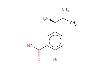 5-((1S)-1-AMINO-2-METHYLPROPYL)-<span class='lighter'>2-BROMOBENZOIC</span> ACID