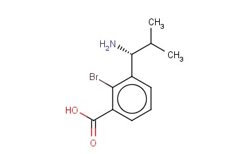 3-((1R)-1-AMINO-2-METHYLPROPYL)-<span class='lighter'>2-BROMOBENZOIC</span> ACID