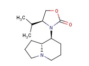 2-OXAZOLIDINONE, 4-(1-METHYLETHYL)-3-[(8S,8AR)-OCTAHYDRO-8-INDOLIZINYL]-, (4S)-