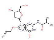<span class='lighter'>8-ALLYLOXY-N2-ISOBUTYRYL-2</span>'-<span class='lighter'>DEOXYGUANOSINE</span>