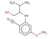 2-[(1-HYDROXY-3-METHYLBUTAN-2-YL)AMINO]-<span class='lighter'>4-METHOXYBENZONITRILE</span>