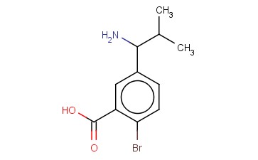 5-(1-AMINO-2-METHYLPROPYL)-<span class='lighter'>2-BROMOBENZOIC</span> ACID